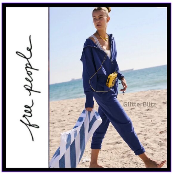 Free People Training Day Jumpsuit Indigo Blue π LAST ONE IN STOCK - Picture 9 of 14
